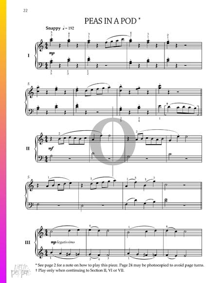 Peas in a pod 2 Musik-Noten
