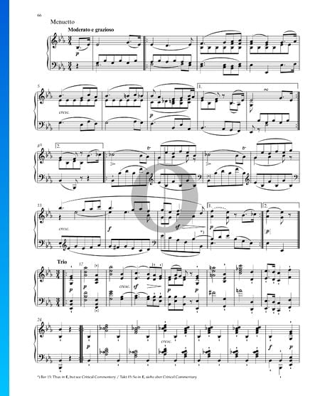 Sonate in Es-Dur, Op. 31 Nr. 3: 3. Menuetto