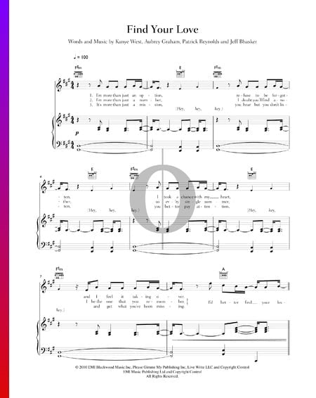 Find Your Love Musik-Noten
