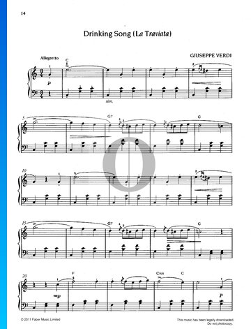 Drinking Song (La Traviata) Sheet Music