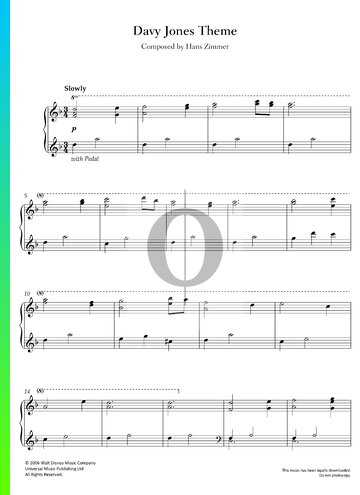 Davy Jones Musik-Noten