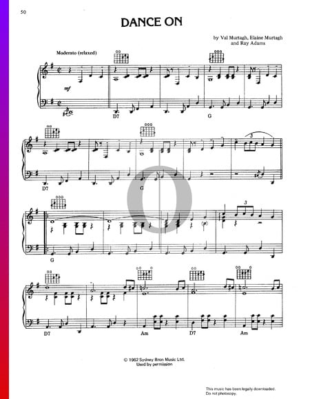 Dance On Musik-Noten