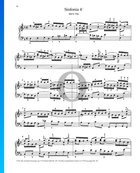 Sinfonia 4, BWV 790