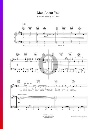 Mad About You Sheet Music