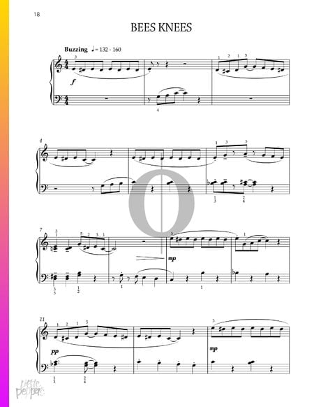 Bees Knees Musik-Noten