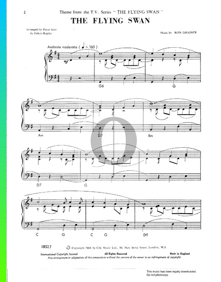 The Flying Swan Musik-Noten
