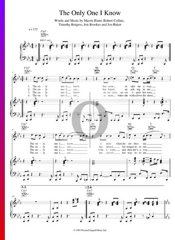 The Only One I Know Sheet Music