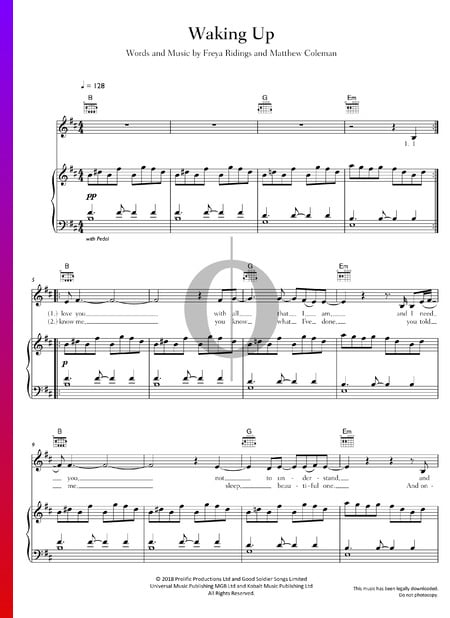 Waking Up Sheet Music