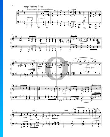 Sonata in B-flat Major, Op. 106 No. 29 (Hammerklavier): 3. Adagio sostenuto Sheet Music