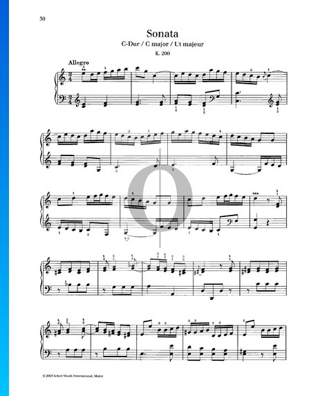 Sonata in C Major, K. 200