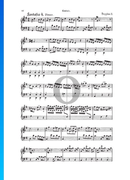 Fantasie, Douzaine III Nr.4: Vivace, TWV 33:28 Musik-Noten