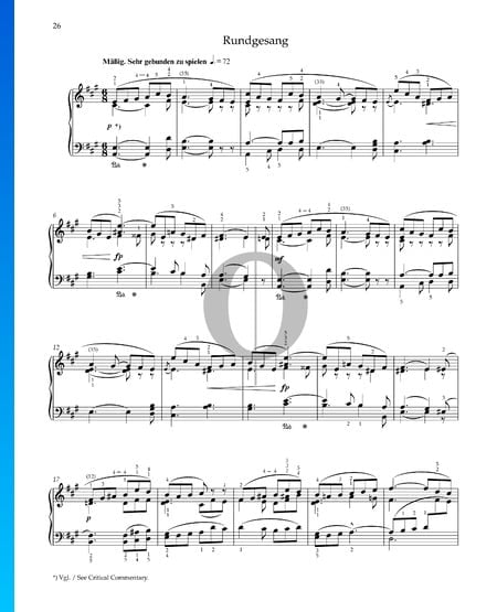 Rundgesang, Op. 68 Nr. 22 Musik-Noten