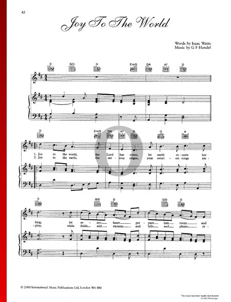 Joy To The World Musik-Noten