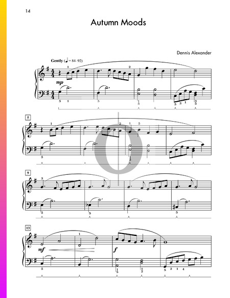 Autumn Moods Sheet Music