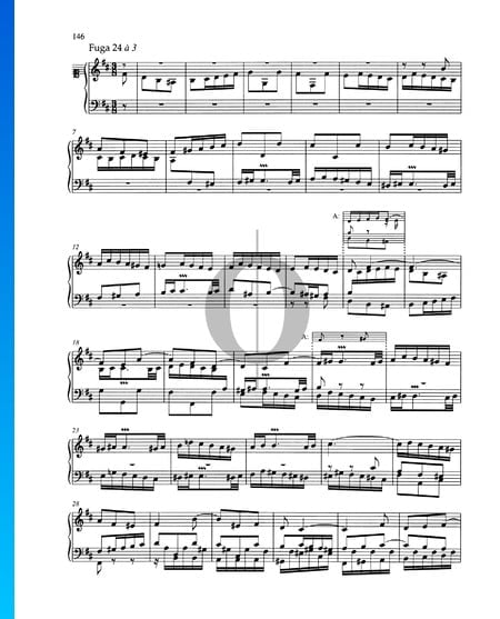 Fugue en Si mineur, BWV 893