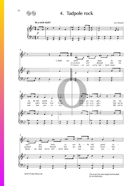 Tadpole Rock Sheet Music