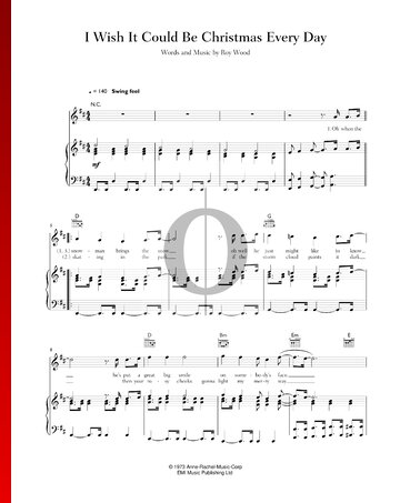 I Wish It Could Be Christmas Every Day Sheet Music