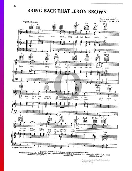 Bring Back That Leroy Brown Musik-Noten