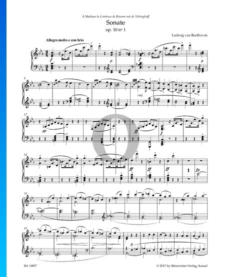 Sonata No. 6 in F Major, Op. 10 No. 1 Sheet Music