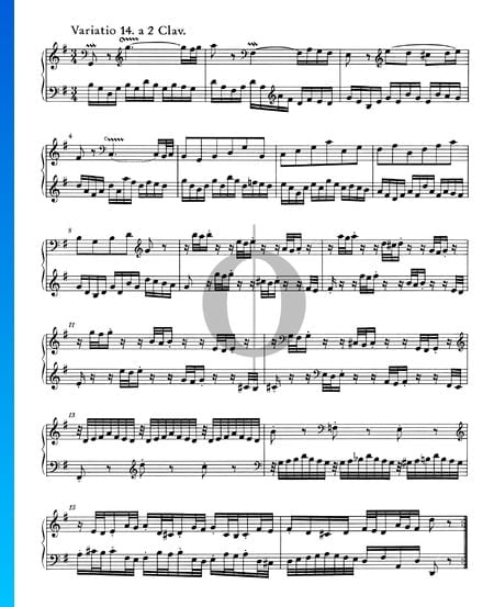 Goldberg Variationen, BWV 988: Variatio 14. a 2 Clav.