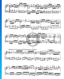 Variations Goldberg, BWV 988: Variatio 3. Canone all' Unisuono. a 1 Clav.
