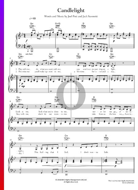 Candlelight Musik-Noten