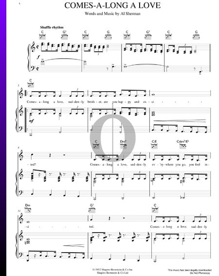 Comes A-Long A-Love Sheet Music