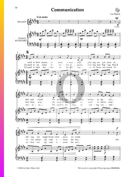 Communication Sheet Music