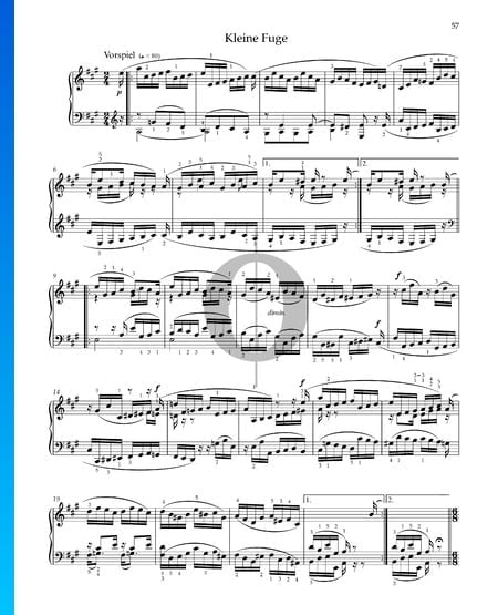 Kleine Fuge, Op. 68 Nr. 40 Musik-Noten
