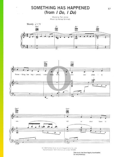 Something Has Happened Musik-Noten