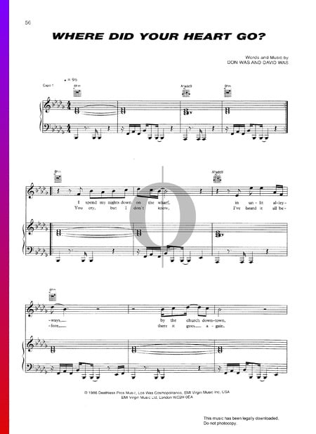Where Did Your Heart Go Musik-Noten