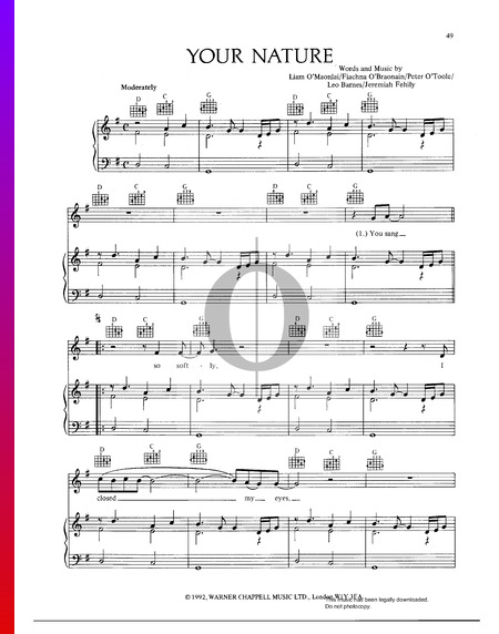 Your Nature Sheet Music