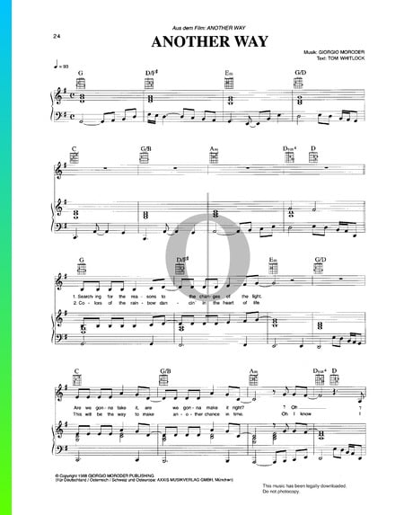 Another Way Sheet Music