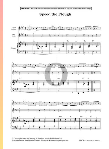 Speed The Plough Sheet Music
