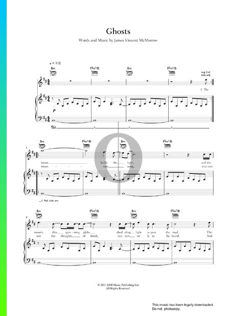 Ghosts Musik-Noten
