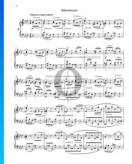 Intermezzo in F Minor, Op. 118 No. 4 Sheet Music