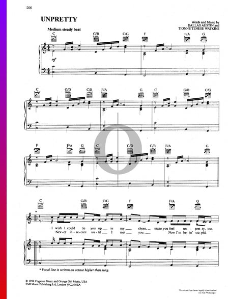 Unpretty Musik-Noten