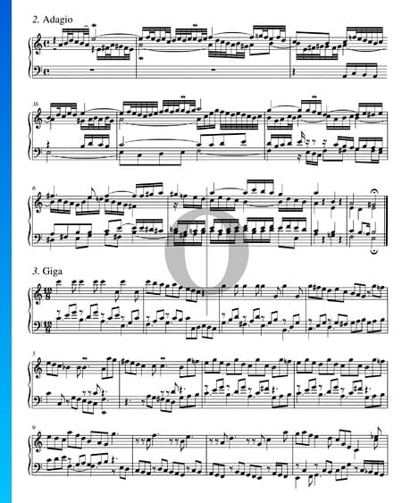 Concerto en Do Majeur, BWV 977: 3. Giga