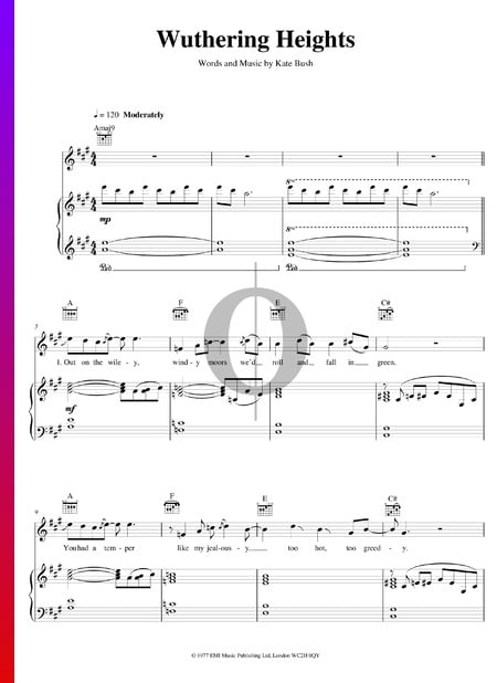 Wuthering Heights Musik-Noten