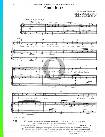Femininity Sheet Music