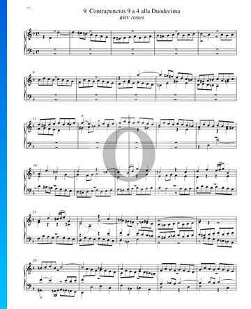 Contrapunctus 9, BWV 1080/9 Sheet Music