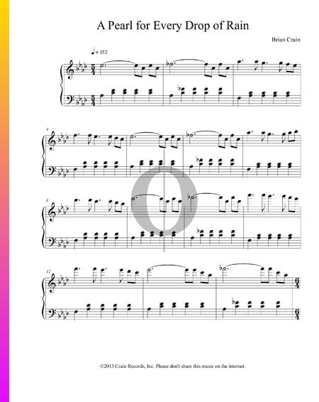 A Pearl for Every Drop of Rain Sheet Music