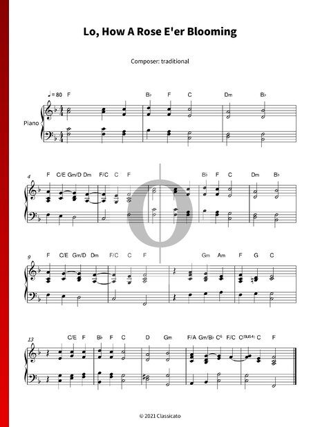 Lo, How A Rose E'er Blooming
