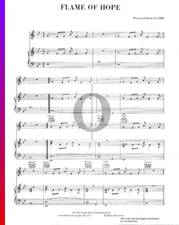 Flame Of Hope Partitura