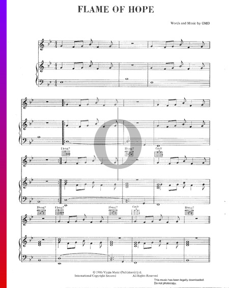 Flame Of Hope Sheet Music