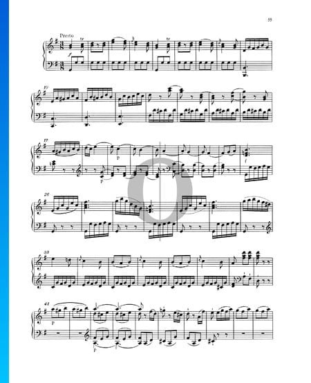 Klaviersonate Nr. 5 G-Dur, KV 283 (189h): 3. Presto