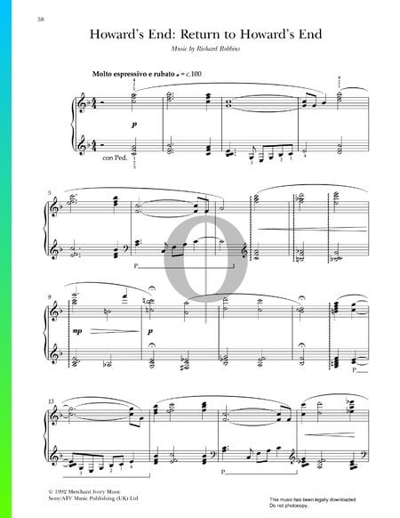 Return To Howard's End Sheet Music