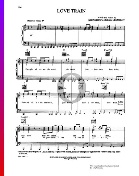 Love Train Sheet Music