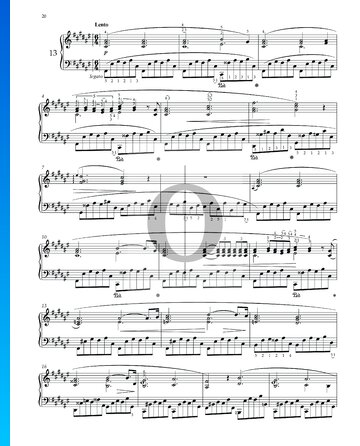 Prélude Fis-Dur, Op. 28 Nr. 13 Musik-Noten