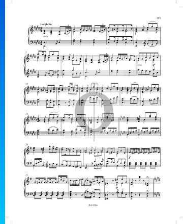 Sonate e-Moll, P. XII: 45: 3. Larghetto Musik-Noten